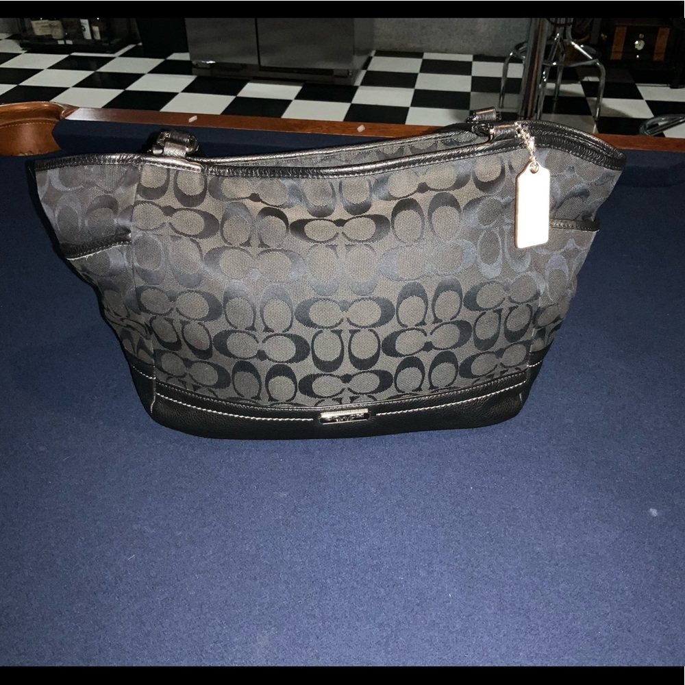 Authentic Coach Park Signature Carry Tote